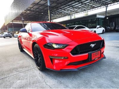 2019 FORD MUSTANG 5.0 V8 GT Coupe สีดำ wrap สีแดง รูปที่ 0